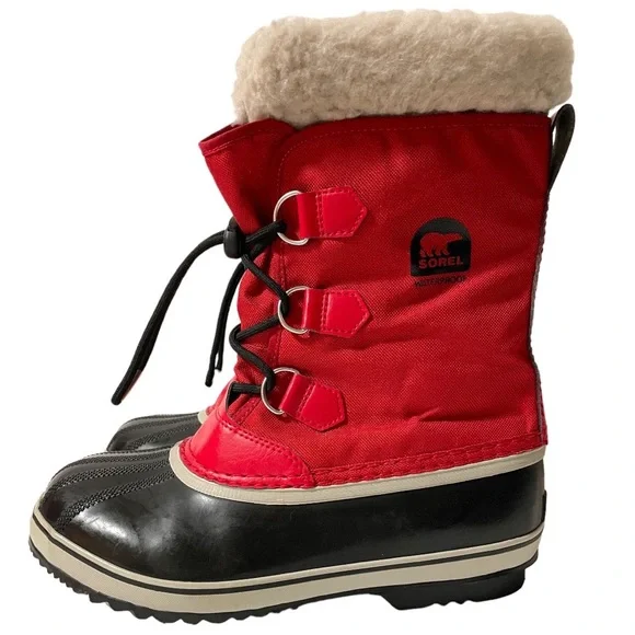 Sorel Red and Black Winter Boots - Picture 9 of 9